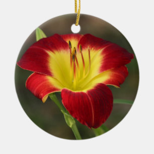 Rond En Céramique Ornement de Daylily