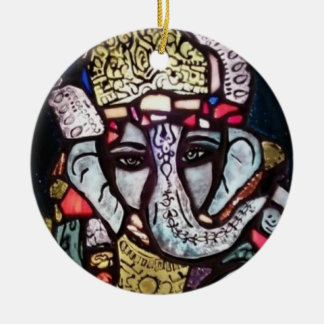 Rond En Céramique Ornement de Ganesh