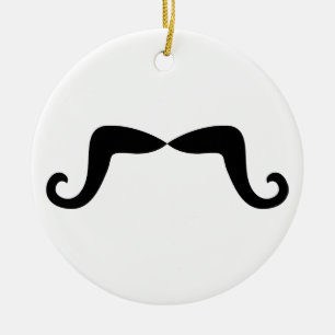 Rond En Céramique Ornement de la moustache