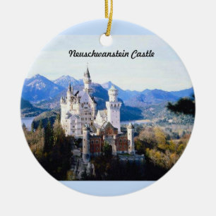 Rond En Céramique Ornement de l'Allemagne de château de