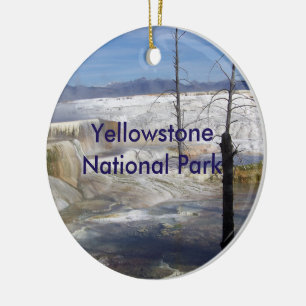 Rond En Céramique Ornement de parc national de Yellowstone