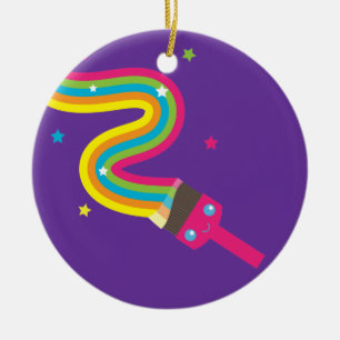 Rond En Céramique Ornement de pinceau