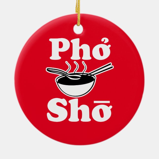 Rond En Céramique Ornement drôle de Noël de Pho Sho (Dos)