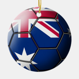 Rond En Céramique Ornement du football de l'Australie