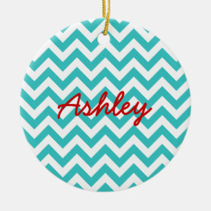 Rond En Céramique Ornement tendance Chevron
