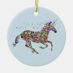 Rond En Céramique Vrai ornement magique de licorne