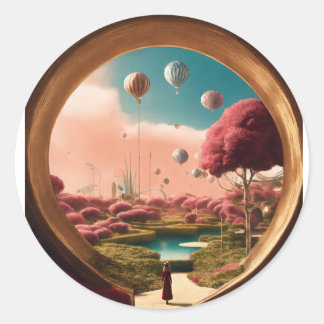 Rond Enveloppement cadeau Sticker
