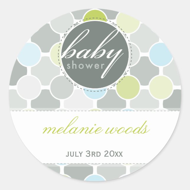 Rond ÉVÉNEMENT STICKER DÉCORATIF :: taches de fizzy 1 (Devant)