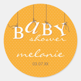 Rond ÉVÉNEMENT STICKER :: lettres bébé 1