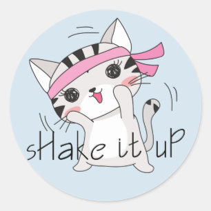 Rond Exercice Chat Kitten Sticker entraînement