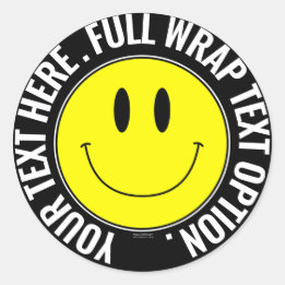 Rond Faites votre propre Smilie Sticker rond, Enveloppe