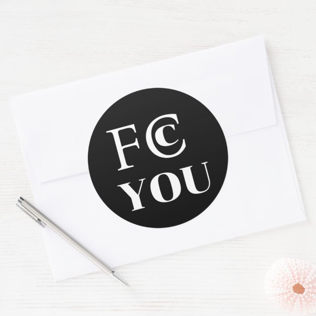 Rond FCC YOU Sticker (Enveloppe)