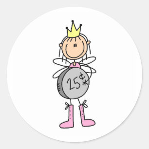 Rond Fée de dents donnant un peu Changer Sticker