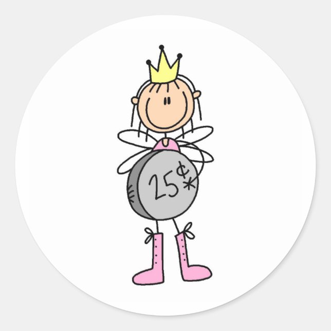 Rond Fée de dents donnant un peu Changer Sticker (Devant)