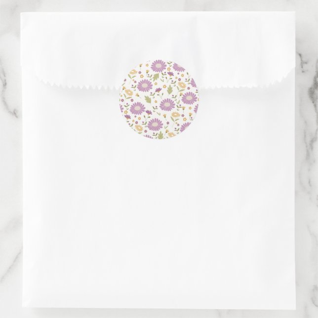 Rond Floral Sticker  (Sac)