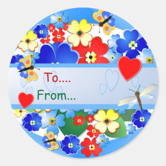 Rond Flower Garden ~ Gift Sticker # 2