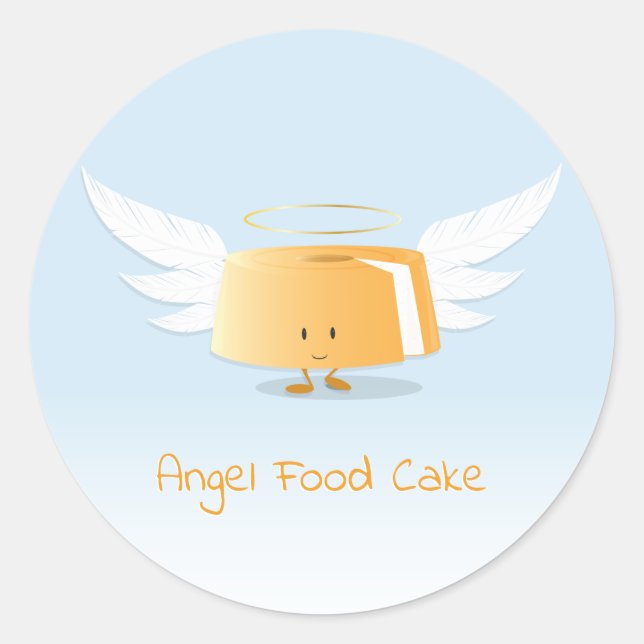 Rond Gâteau alimentaire Angel | Sticker (Devant)