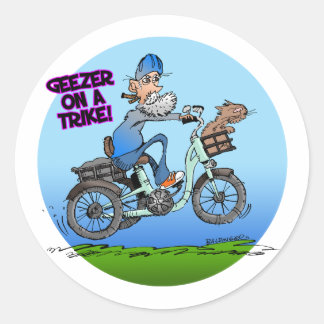 Rond Geezer Sur Un Sticker Trike