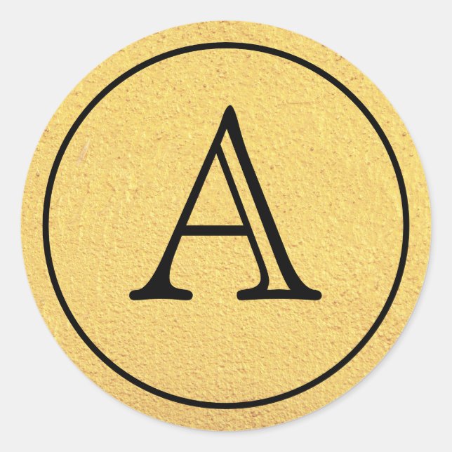 Rond Glam gothique | Sticker | Or (Devant)