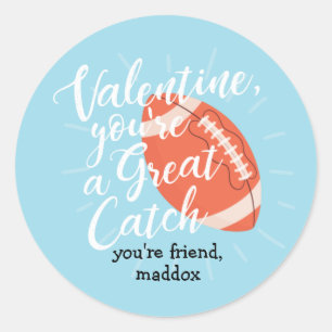 Rond Grand Sticker Valentine Football Catch