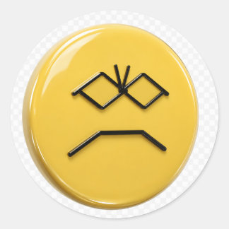 Rond Grumpy Classic Round Sticker