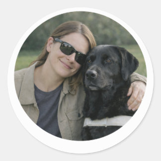 Rond Guide Dog Partnership Sticker  Black Labrador  fem