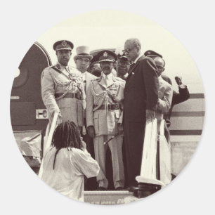 Rond Haile Selassie - Messiah - Jah Rastafari Sticker