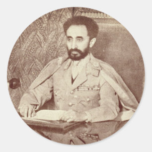 Rond Haile Selassie - Messiah - Jah Rastafari Sticker