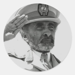 Rond Haile Selassie - Messiah - Jah Rastafari Sticker