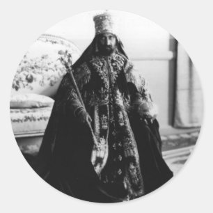 Rond Haile Selassie - Messiah - Jah Rastafari Sticker
