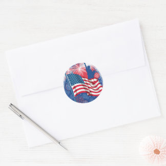 Rond Happy 4 juillet Sticker