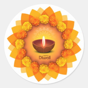 Rond Happy Diwali sticker