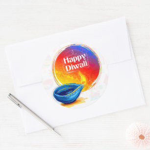 Rond Happy Diwali sticker
