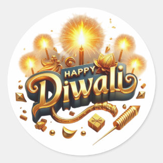 Rond Happy Diwali sticker