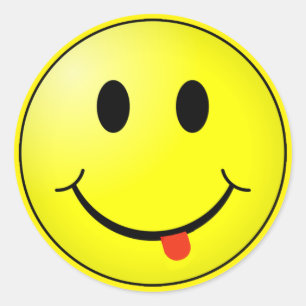 Rond Happy Face sticker !