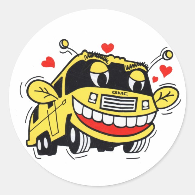 Rond Happy GMC Sticker (Devant)