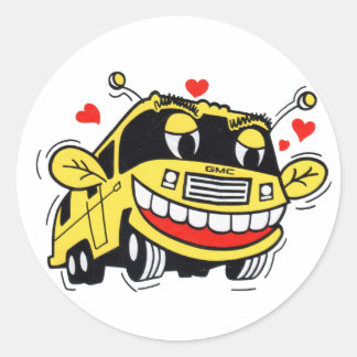 Rond Happy GMC Sticker