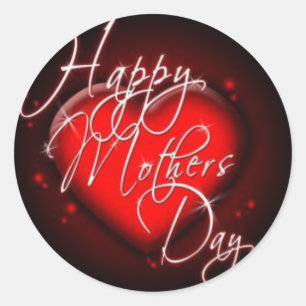 Rond Happy Mothers Day Sticker