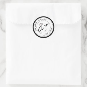 Rond Happy Purim Sticker de script personnalisé