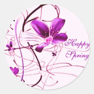 Rond Happy Spring 2 Sticker