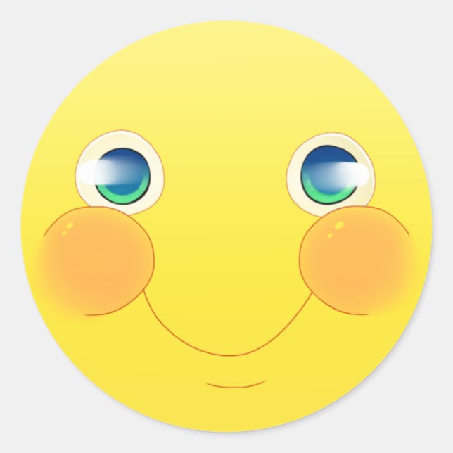 Rond Happy Sticker (Devant)