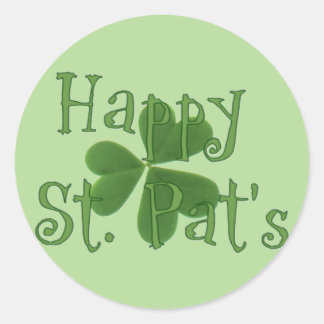 Rond Happy Sticker du jour de St. Pat's