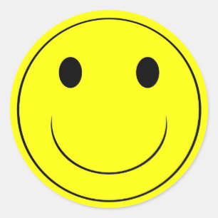 Rond Happy Sticker - EXTRA GRAND