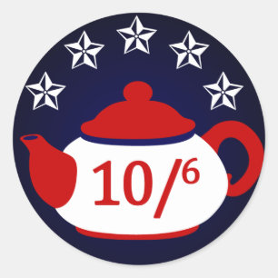 Rond Hatter pour le président : Sticker Tea Party