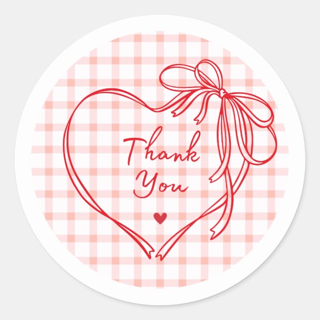 Rond Heart Valentine’s Day Gift Sticker (Devant)
