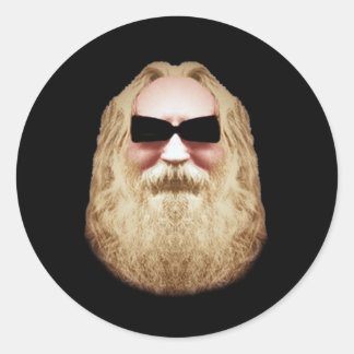 ROND HEUREUX HIPPIE STICKER