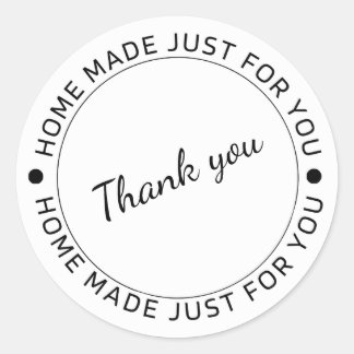 Rond Home Made Just For You Thank You Sticker Pack