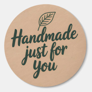 Rond Homemade Just for You Sticker - Eco Friendly