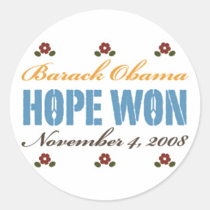 Rond Hope Won Obama Sticker