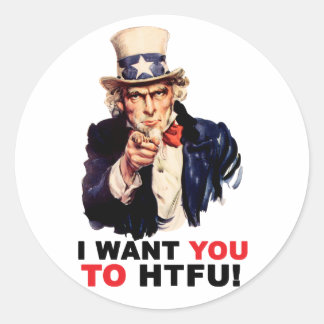 Rond HTFU - Sticker